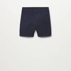Bab Clb Plain Navy Blue Terry Shorts 8841