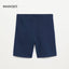 MNG Plain Navy Blue Terry Shorts 8836