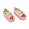 CN Heart Applic Soft Bottom Pink Pumps 10318