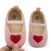 CN Heart Applic Soft Bottom Pink Pumps 10318