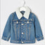 NPO Kids Fur Neck Denim Jacket 10398