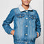 NPO Kids Fur Neck Denim Jacket 10398