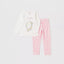 MAX Unicorn Dreams White With Pink Fluffy Fleece Two Piece Trouser Set 10237
