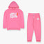 B.X Hello Future Kangaroo Pocket Pink Track Suit 10006
