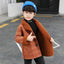 XLD Rust Brown Check Warm Woolen Coat 10532