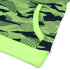 GRG Neon Green Waves Print Fleece Hoodie 10567
