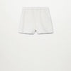 MNG Cross Pocket White Soft Shorts 9351