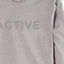 LS Active Reflector BE STRONG Grey Full Sleeves T-Shirt 8363