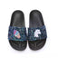 Shimmering Stones Unicorn Black Slippers 2393