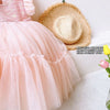 CN Back Bow Flore Bottom Fancy Pink Frock 10730