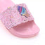 Shimmering Stones Unicorn Pink Slippers 2392