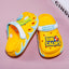 FS Happy Dino Saurs Mango Yellow Clogs 9396