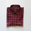 Two Tone Slim Fit Burgundy Casual Shirt 8886