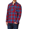QS Flannel Red & Blue Casual Shirt 8863