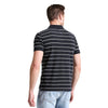 GAP Stripe Pique Polo Shirt Black (Label Removed)