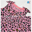 MTLN Multi Leopard Rouge Pink Sleeveless Frock 8779