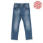 OM Pearls Style & Ripped Bottom Blue Denim 3195