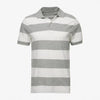 GAP Rugby Grey Stripe Pique Basic Polo Shirt (Label Removed) 3386