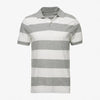 GAP Rugby Grey Stripe Pique Basic Polo Shirt (Label Removed) 3386