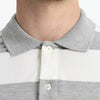 GAP Rugby Grey Stripe Pique Basic Polo Shirt (Label Removed) 3386