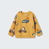 MNG Cool Animals With Cars Mustard Sweatshirt 9883