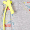 51015 Plantes Print Grey Fleece Trouser 3673