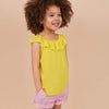 H&M Ruffle Yellow Top