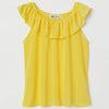 H&M Ruffle Yellow Top
