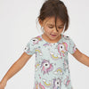 H&M Sea Green Unicorn Face Frock