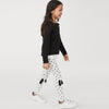 H&M Bunny Ear Black Dotted White Legging