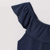 H&M Ruffle Navy Blue Top 11761