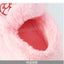 TY Kitty Aplic Mid Pink Fur Warm Slippers 10643