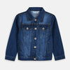 B.X Glitter Back Unicorn Print Dark Blue Denim Jacket 3409