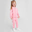 AD 3 Stripes Light Pink Mock Neck Zipper Tracksuit 9916
