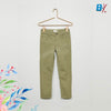KB Eco Khaki Brown Skinny Denim With Zebra Cord 9604