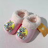 CN Tom & Jarry Print Pink Warm Slippers 10616