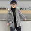 DDM Black & White Burberry Check Warm Coat 10538