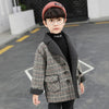 XLD Grey Check Warm Woolen Coat 10536