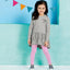 LUP Heart Love Grey Doted Frock 502