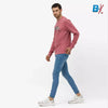 TF Style Button Attitude Light Blue Skinny Denim 9141