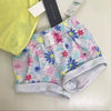 CNP Embossed Tommy Flower Yellow 2 Piece Shorts Set 10855