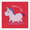 B.X Believe In Magic Unicorn Print Shocking Pink Sweatshirt 8515