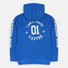 B.X Super Kid Print On Arms Blue Zipper Hoodie 8230