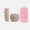 B Kingdom Multi Polka Dots Pink 4 Piece Bags Set 7929