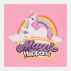 B.X Magic Happens Rainbow Unicorn Print Pink Sweatshirt 8491