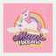 B.X Magic Happens Rainbow Unicorn Print Pink Sweatshirt 8491