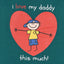 B.X I Love My Daddy Kid Heart Print Dark Teal Sweatshirt 8685