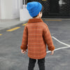 XLD Rust Brown Check Warm Woolen Coat 10532