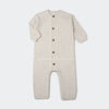 ANK Multi Slub Thick Knit Cream Romper 7856