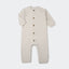 ANK Multi Slub Thick Knit Cream Romper 7856
